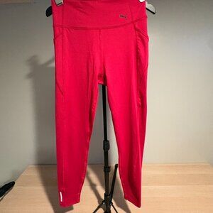 Puma Yoga Leggings Cranberry with Pockets, Size M